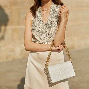 MOTF Floral Silk Top